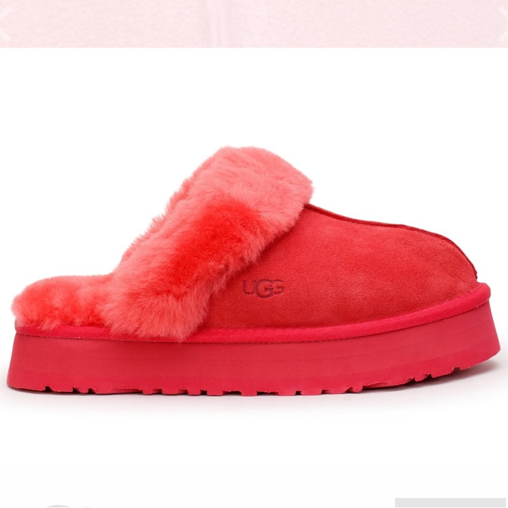 UGG DISQUETTE PLATFORM SLIPPER HIBISCUS PINK